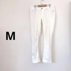 MUJI 無印良品 スキニーデニムパンツ 25 (63.5cm) 白