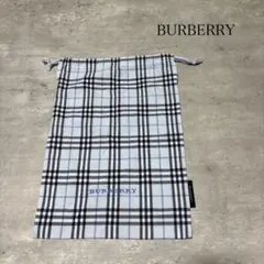 美品 BURBERRY チェック柄 巾着袋 巾着バッグ ポーチ
