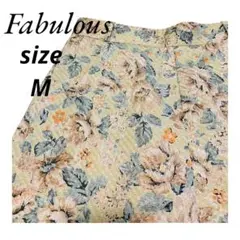 ファビュラス　花柄短パン　M　a12-40