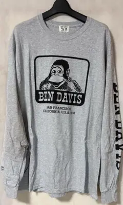 BEN DAVIS ロンT 長袖Tシャツ グレー XLのサムネイル