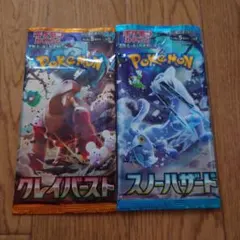 ポケモンカード スノーハザード & クレイバースト 2パックセット