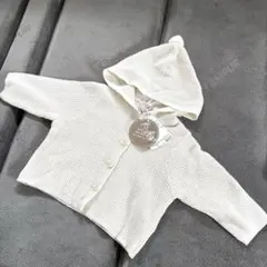 petit main ポンチョのようなカーディガン 80 アイボリー