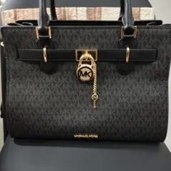 【美品】MICHAEL KORS サッチェルミディアムMKシグネチャー