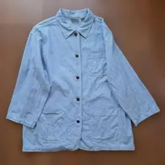 USAインポート 90s ダイアログ 長袖 ジャケット ゆったり 青 お出かけ 