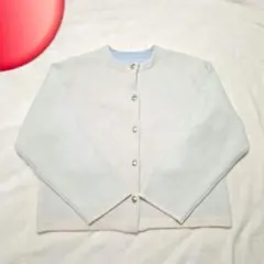 バイカラー　ニットカーディガン