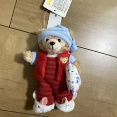 ダッフィー　ぬいぐるみバッジ　初期　パジャマ