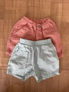 breeze ハーフパンツセット ピンク・ミントグリーン