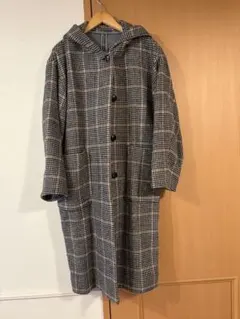 Paul Smith チェック柄 フード付きコート M - メルカリ