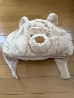クマの顔のフリース帽子 58cm