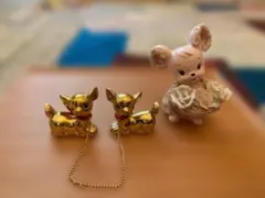 レトロな動物の置物 3点セットのサムネイル