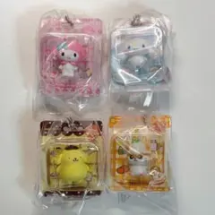 【4点セット】サンリオキャラクターズ パッケージミニチュアコレクション