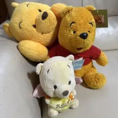 プーさん ぬいぐるみ 大サイズ３点セット