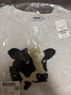 M!LK 塩﨑太智 着用 PUBLUX パール付 牛 相良刺繍 ビッグ Tシャツ
