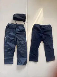 montbell キッズストレッチパンツ レインパンツ