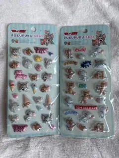 トムとジェリー ぷくぷくシール 2枚セット【新品 未使用】