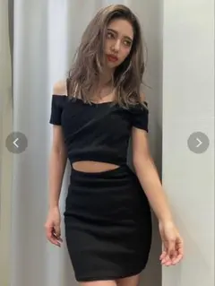 【最終値下げ・新品未使用】GYDAカシュクール ウエストOPENワンピース