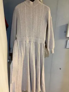 JILL STUART ケーブル編みニットワンピース