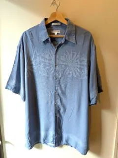 80s90's pierre cardin 半袖シャツ ブルー Lサイズのサムネイル
