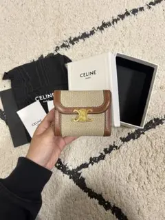 CELINE トリオンフ ウォレット キャンバス 付属品あり【最終値下げ】のサムネイル