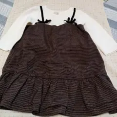 petit main チェック柄ワンピース 90cm