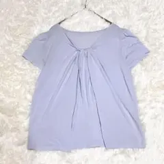 M0137 【ナチュラルビューティベーシック】 半袖シャツ/カットソー ギャザー