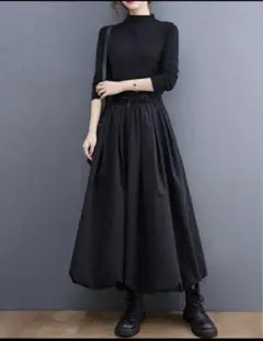 バルーンスカート ブラック