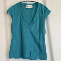 Elodie Nelson ターコイズ Vネック Tシャツ 38のサムネイル