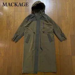 【MACKAGE】BREENA ロングコート 晴雨兼用 撥水 耐水加工 防風