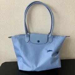 ロンシャン ル プリアージュ　クラブ　ショルダー　S ブルー系