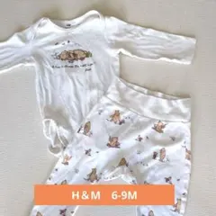 H&M ディズニープー ロンパース・パンツセット 6-9M