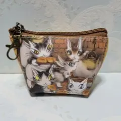 わちふぃーるど ダヤン ミニ舟形ポーチ