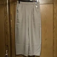 ベージュ　ゆるスマワイドパンツ　　　　 　LLサイズ