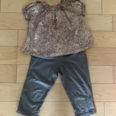 baby gap キッズパンツ　110 くすみグレー　チャコールグレー