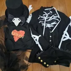 スケアリーモンスターズ ハーツラビュル風 衣装 女性用M 4点セット