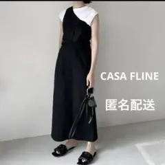 美品　CASA FLINE ワンショルダーロングワンピース