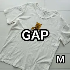 メンズ　Tシャツ　ギャップ　くま 白T ホワイト　Mサイズのサムネイル