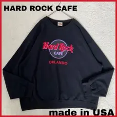 90s HARD ROCK CAFE アメリカ製 プリント スウェット XL