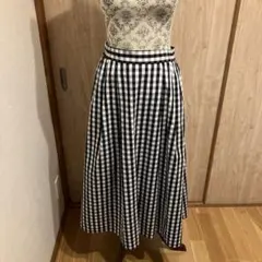 GU フレアスカート ギンガムチェック　Lサイズ