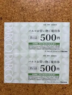PARCO買い物優待券