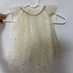 値下げワンピース　トップス　キラキラ　フリル　ドレス