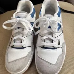New Balance 550 ホワイト/ブルー スニーカー