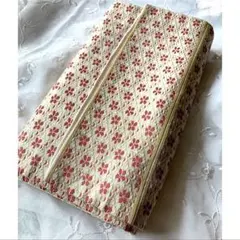 着物 帯 袋帯 刺繍 金糸 草花 桜 名古屋帯 お洒落文様 逸品 昭和レトロ①のサムネイル