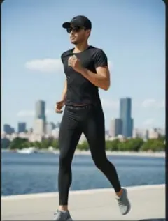 Sillictor（シリクター） スポーツタイツ メンズ パワーストレッチ 黒