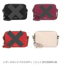 未使用 訳あり キャスキッドソン 本革 レザーショルダーバッグ クロスボディ