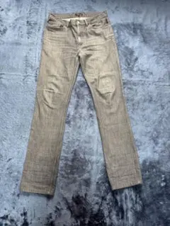 【希少】agnes b. hommeグレー デニムパンツ 40 チュニジア製のサムネイル