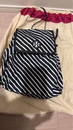 【グミ様専用】Tory Burch ストライプ リュック