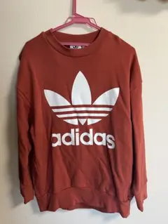 【新品未使用】adidas オレンジ スウェット XS
