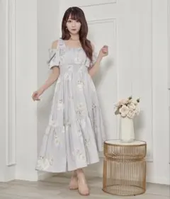 Rose Muse】ロゼミューズFlare shirt dress white - メルカリ