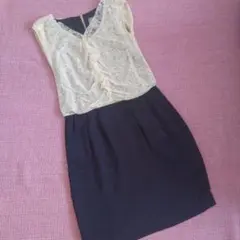 シップス　レースワンピース