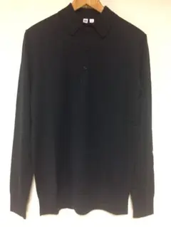 【新品】2016 A/W ユニクロU ニットポロ ネイビー M